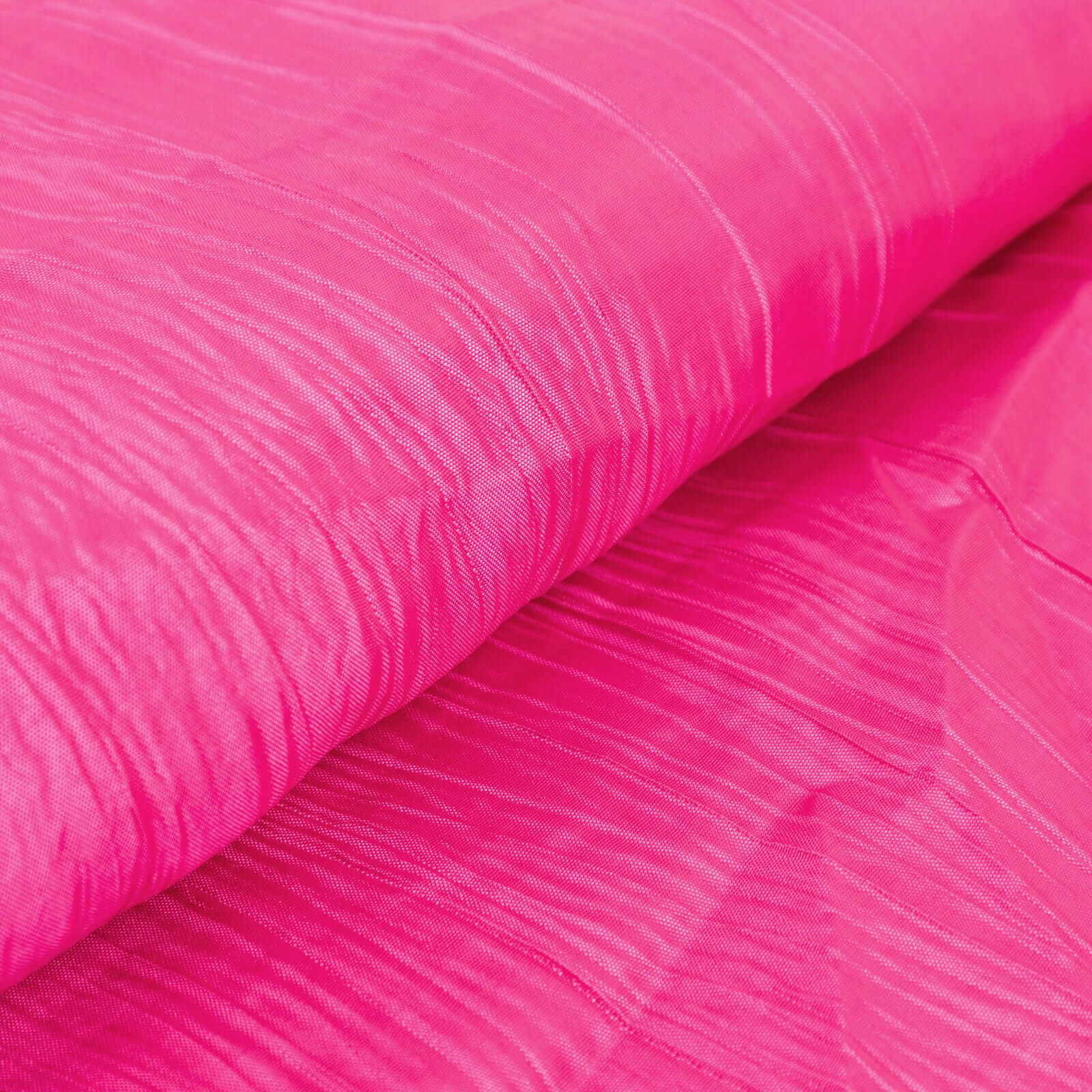 54"x10 Yards Fuchsia Accordion Crinkle Taffeta Fabric Bolt - Bell Racket Store