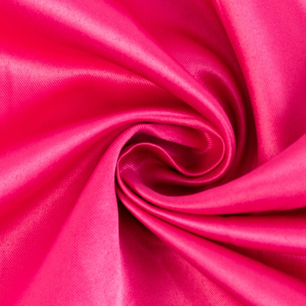 54"x10 Yards Fuchsia Lamour Satin Fabric Bolt, Heavy Matte Satin Fabric By The Yard - Bell Racket Store