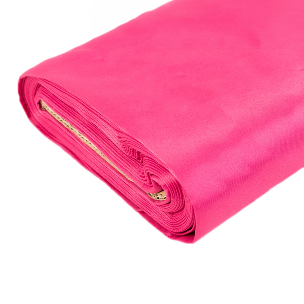 54"x10 Yards Fuchsia Lamour Satin Fabric Bolt, Heavy Matte Satin Fabric By The Yard - Bell Racket Store