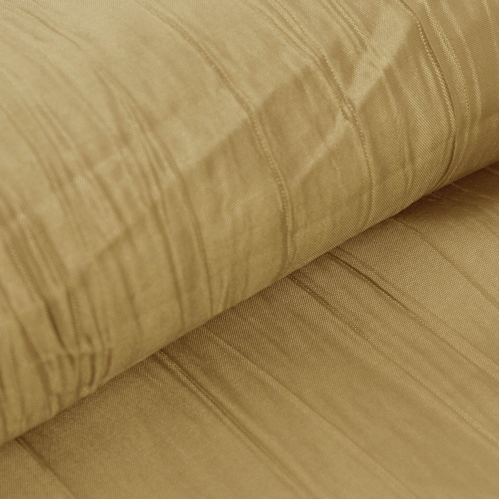54"x10 Yards Gold Accordion Crinkle Taffeta Fabric Bolt - Bell Racket Store