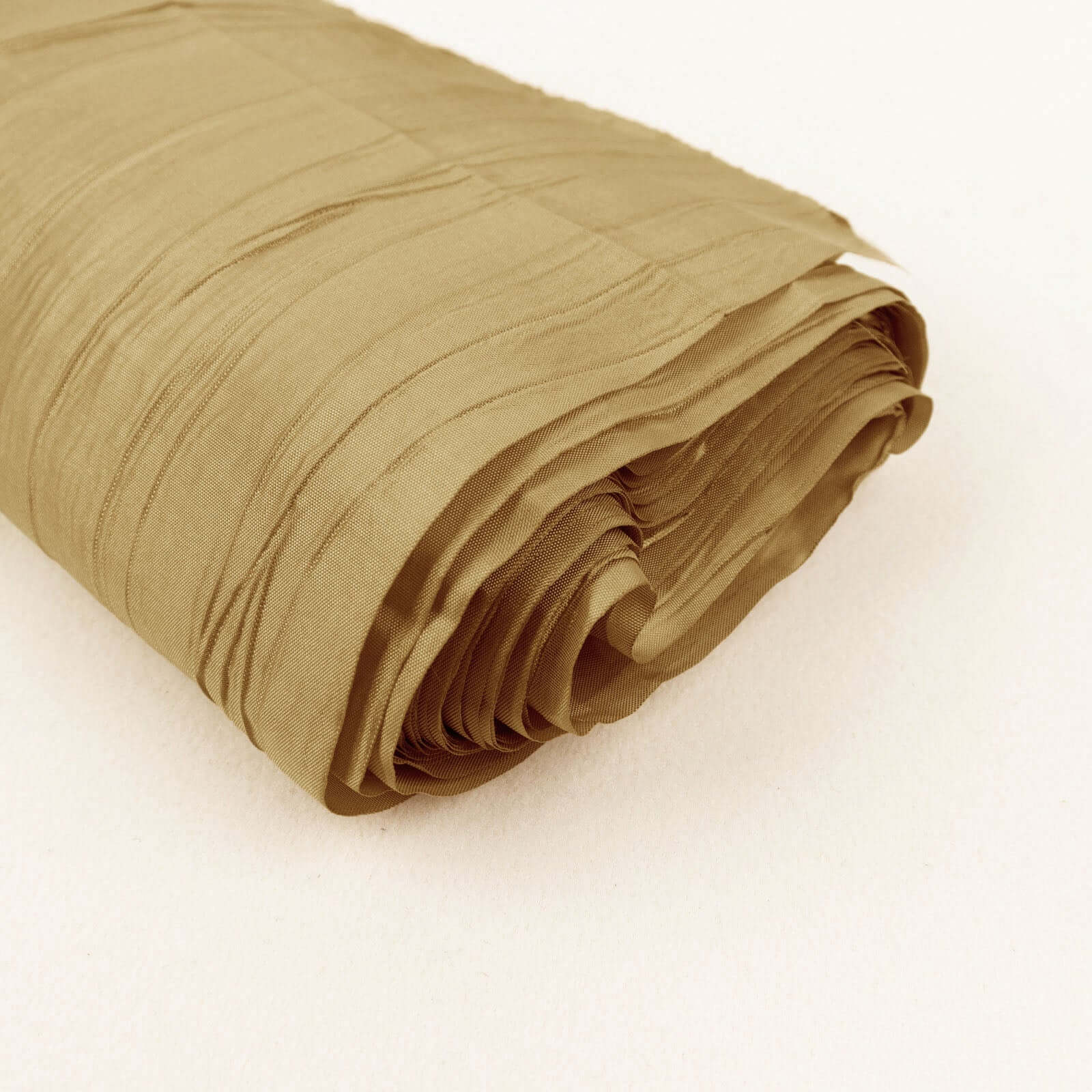 54"x10 Yards Gold Accordion Crinkle Taffeta Fabric Bolt - Bell Racket Store