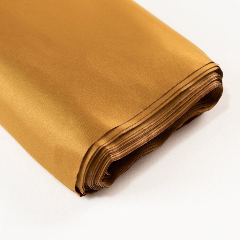 54"x10 Yards Gold Lamour Satin Fabric Bolt, Heavy Matte Satin Fabric By The Yard - Bell Racket Store