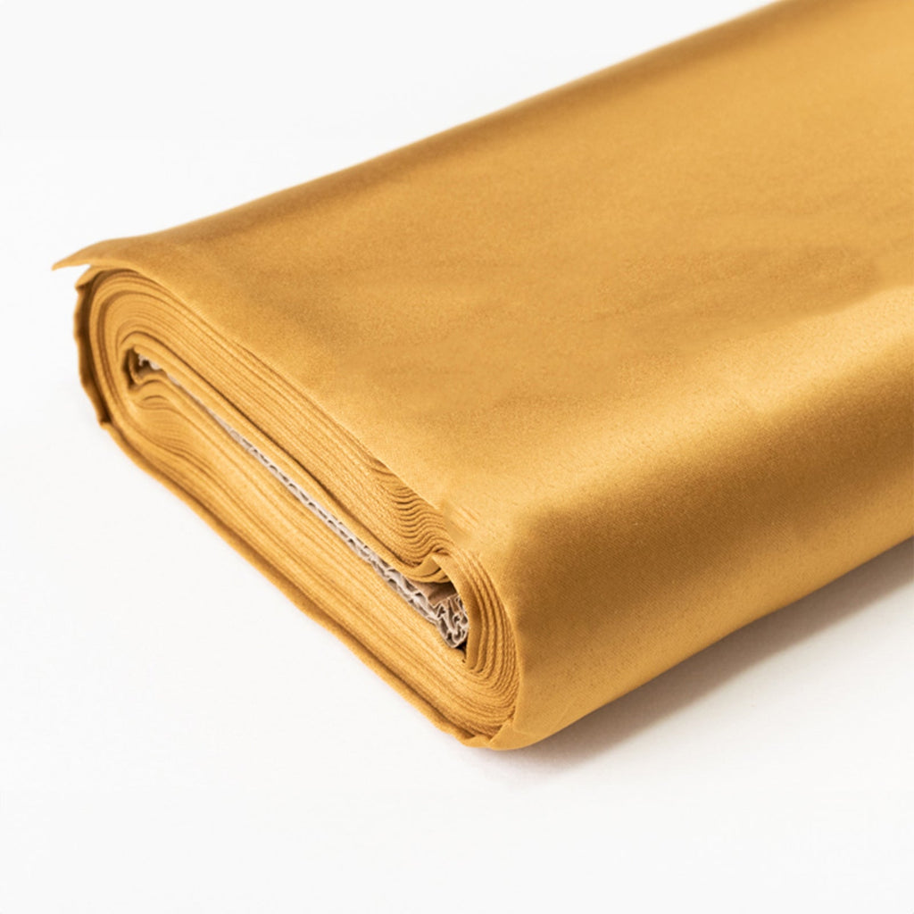 54"x10 Yards Gold Lamour Satin Fabric Bolt, Heavy Matte Satin Fabric By The Yard - Bell Racket Store