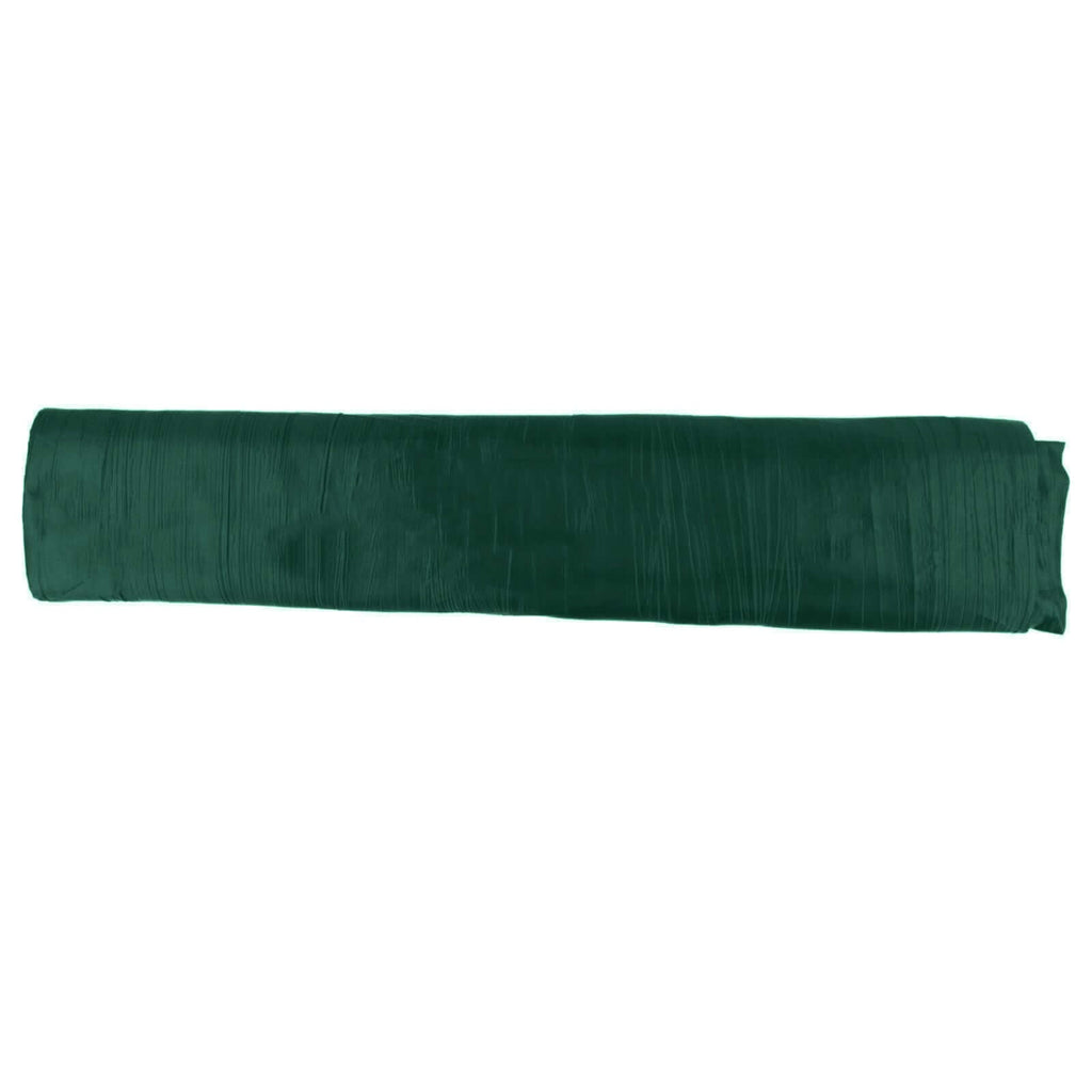 54"x10 Yards Hunter Emerald Green Accordion Crinkle Taffeta Fabric Bolt - Bell Racket Store