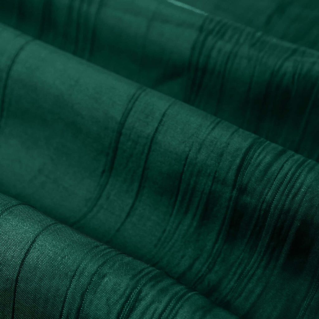 54"x10 Yards Hunter Emerald Green Accordion Crinkle Taffeta Fabric Bolt - Bell Racket Store