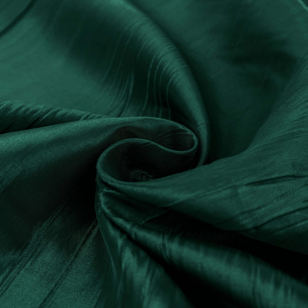 54"x10 Yards Hunter Emerald Green Accordion Crinkle Taffeta Fabric Bolt - Bell Racket Store