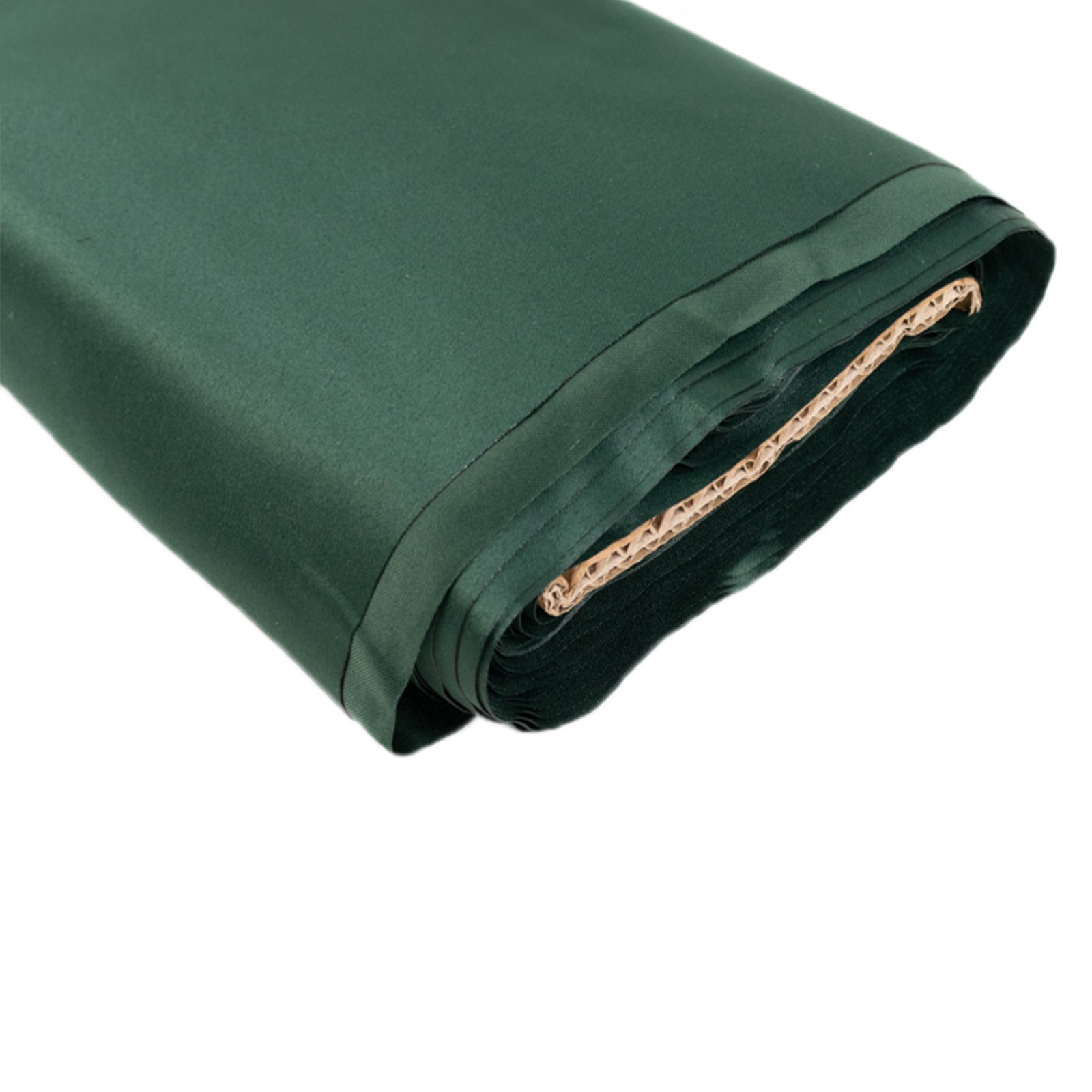 54"x10 Yards Hunter Emerald Green Lamour Satin Fabric Bolt, Heavy Matte Satin Fabric By The Yard - Bell Racket Store