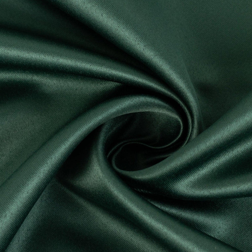 54"x10 Yards Hunter Emerald Green Lamour Satin Fabric Bolt, Heavy Matte Satin Fabric By The Yard - Bell Racket Store