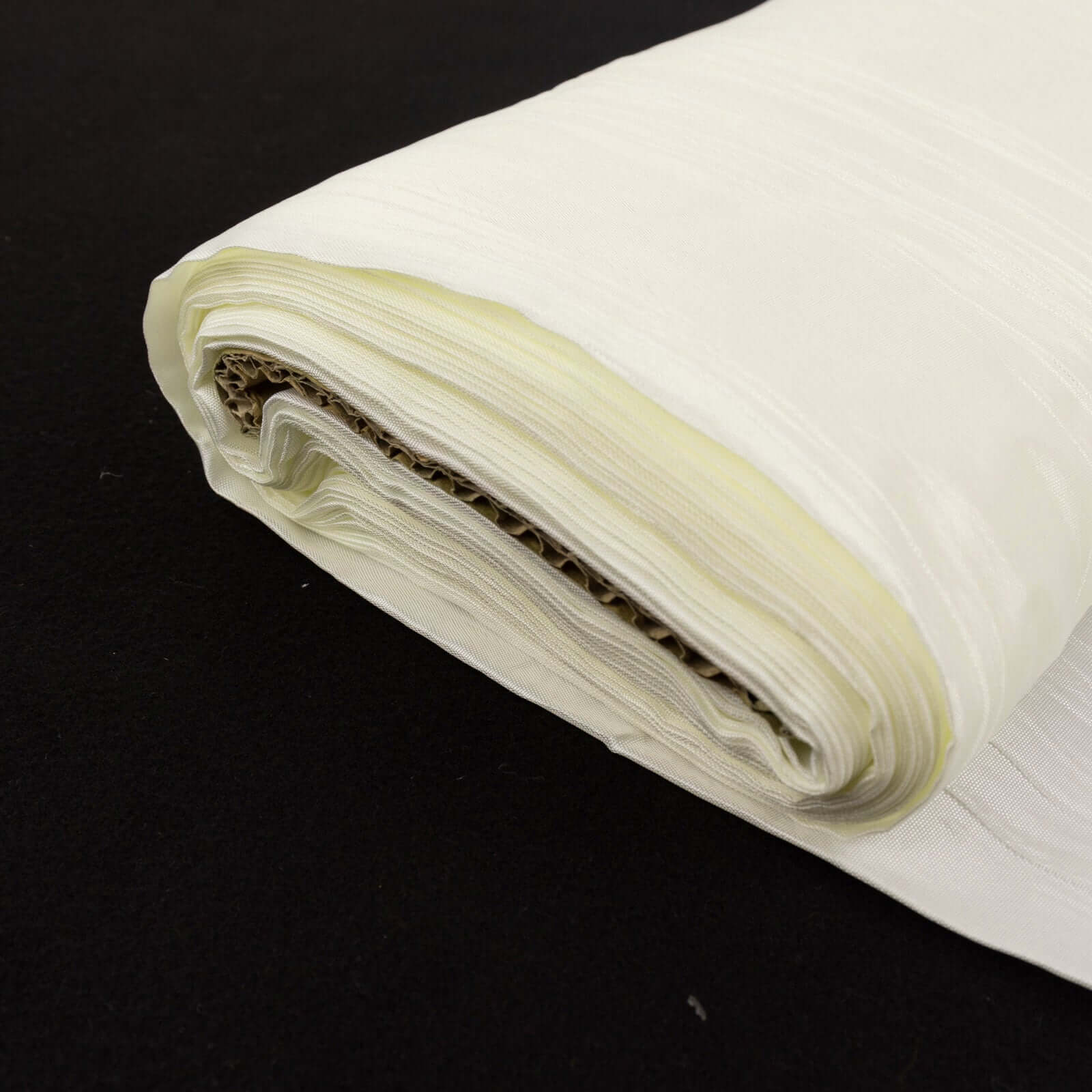 54"x10 Yards Ivory Accordion Crinkle Taffeta Fabric Bolt - Bell Racket Store