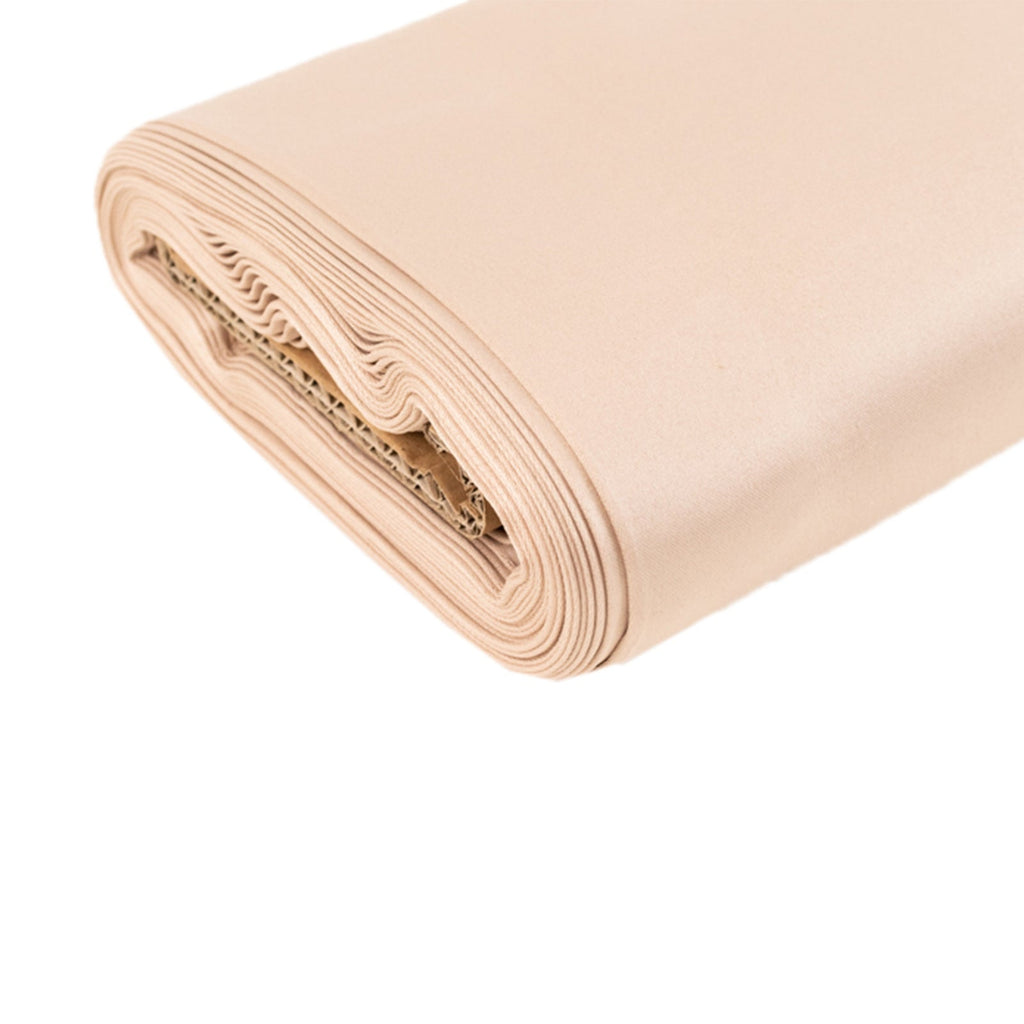54"x10 Yards Nude Lamour Satin Fabric Bolt, Heavy Matte Satin Fabric By The Yard - Bell Racket Store