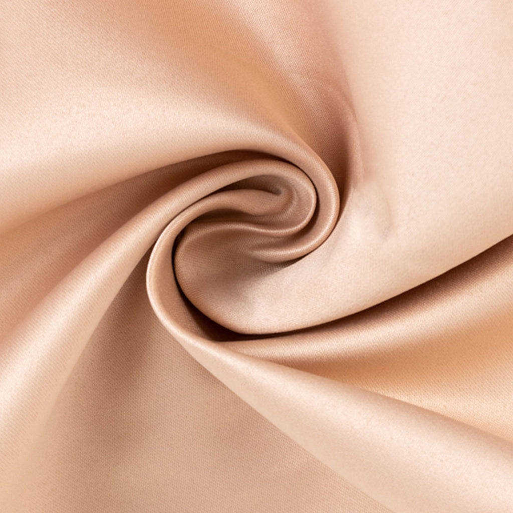 54"x10 Yards Nude Lamour Satin Fabric Bolt, Heavy Matte Satin Fabric By The Yard - Bell Racket Store
