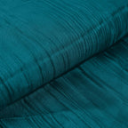 54"x10 Yards Peacock Teal Accordion Crinkle Taffeta Fabric Bolt - Bell Racket Store