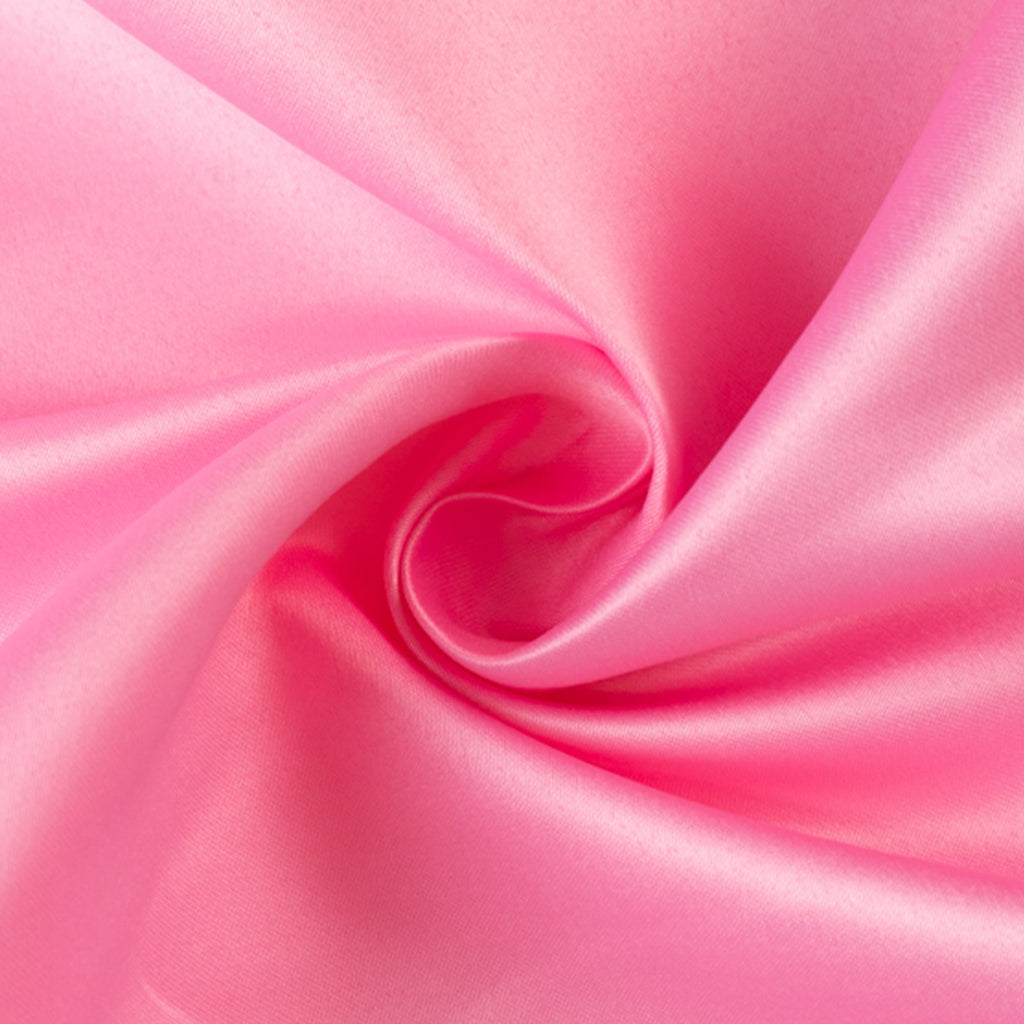 54"x10 Yards Pink Lamour Satin Fabric Bolt, Heavy Matte Satin Fabric By The Yard - Bell Racket Store