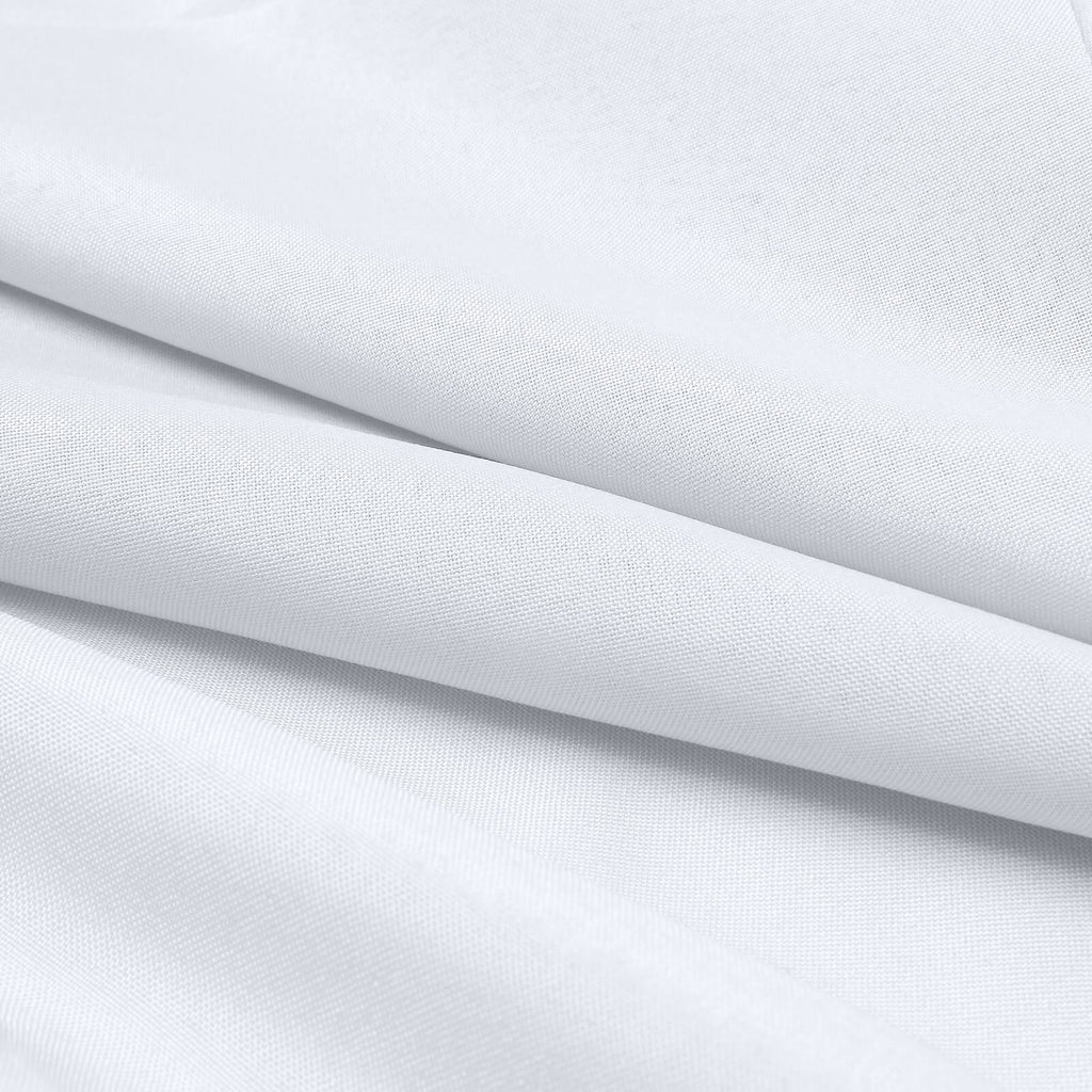 54"x10 Yards Premium Polyester White Fabric Bolt, DIY Craft Fabric Roll for Upholstery, Curtains, and Event Decor - Bell Racket Store