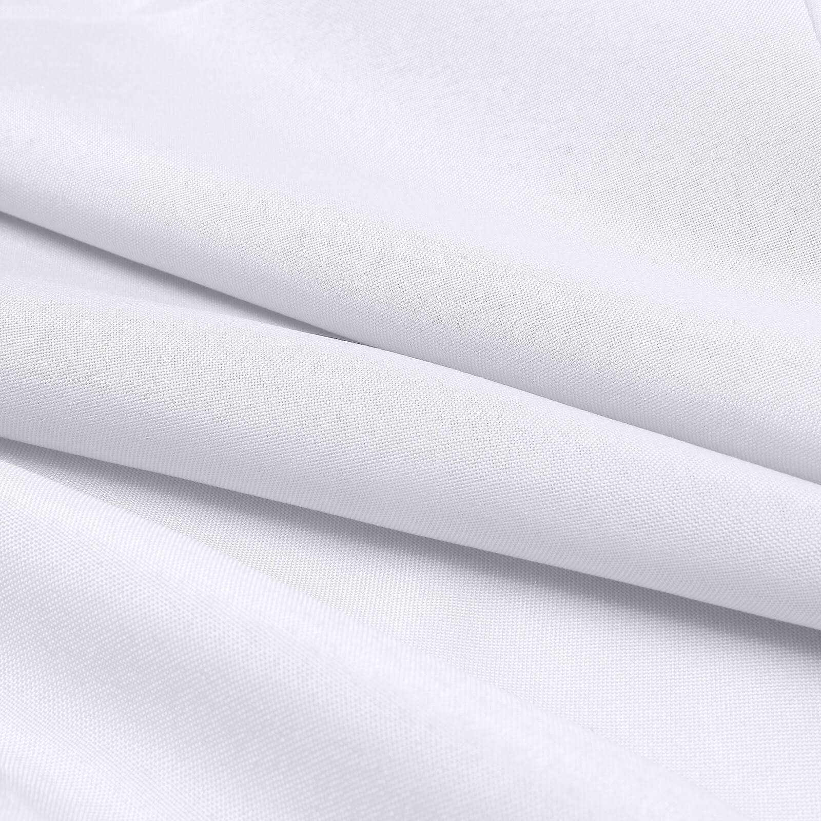 54"x10 Yards Premium Polyester White Fabric Bolt, DIY Craft Fabric Roll for Upholstery, Curtains, and Event Decor - Bell Racket Store