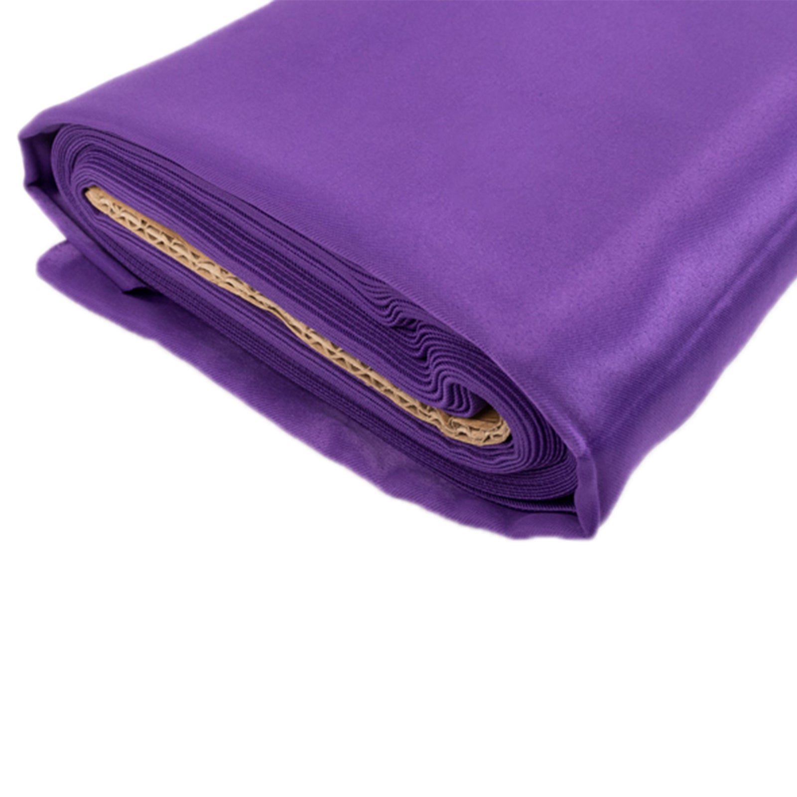 54"x10 Yards Purple Lamour Satin Fabric Bolt, Heavy Matte Satin Fabric By The Yard - Bell Racket Store