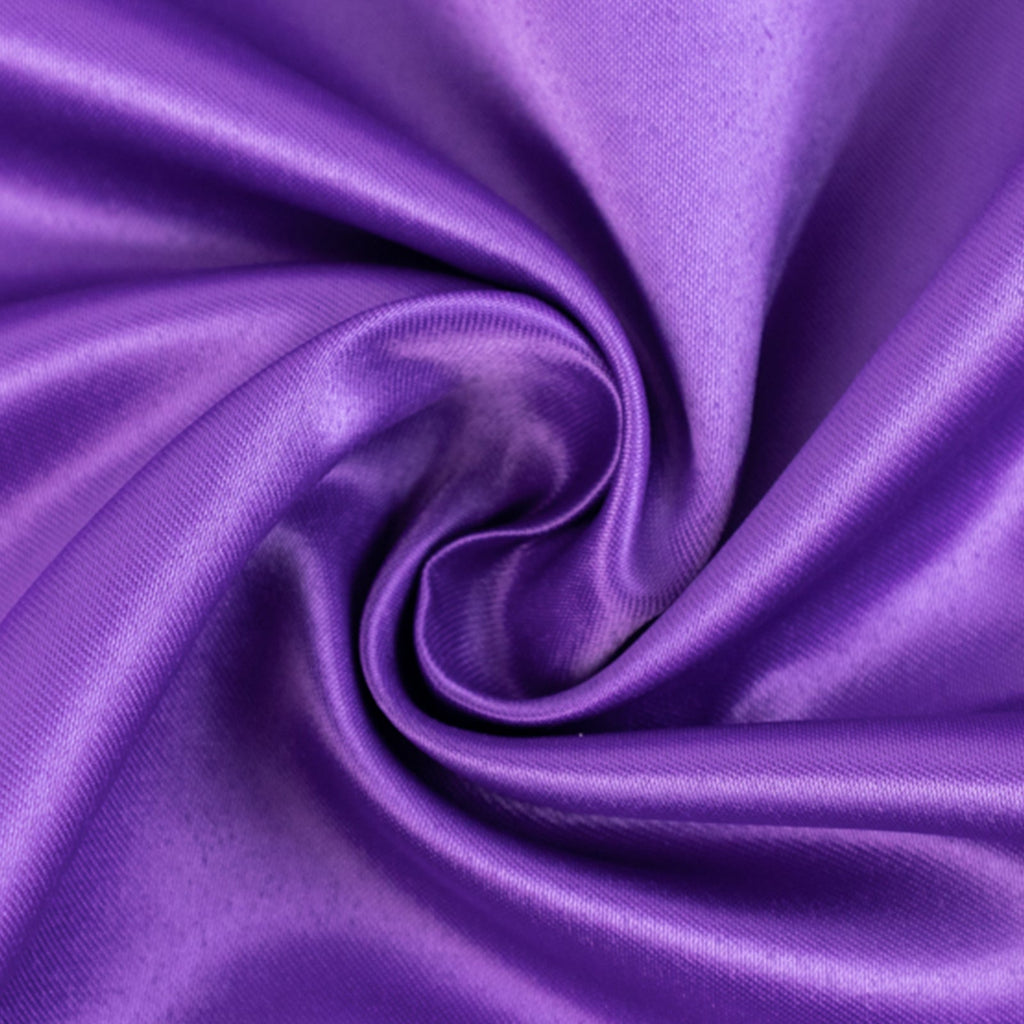 54"x10 Yards Purple Lamour Satin Fabric Bolt, Heavy Matte Satin Fabric By The Yard - Bell Racket Store