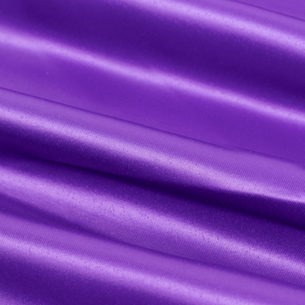 54"x10 Yards Purple Lamour Satin Fabric Bolt, Heavy Matte Satin Fabric By The Yard - Bell Racket Store