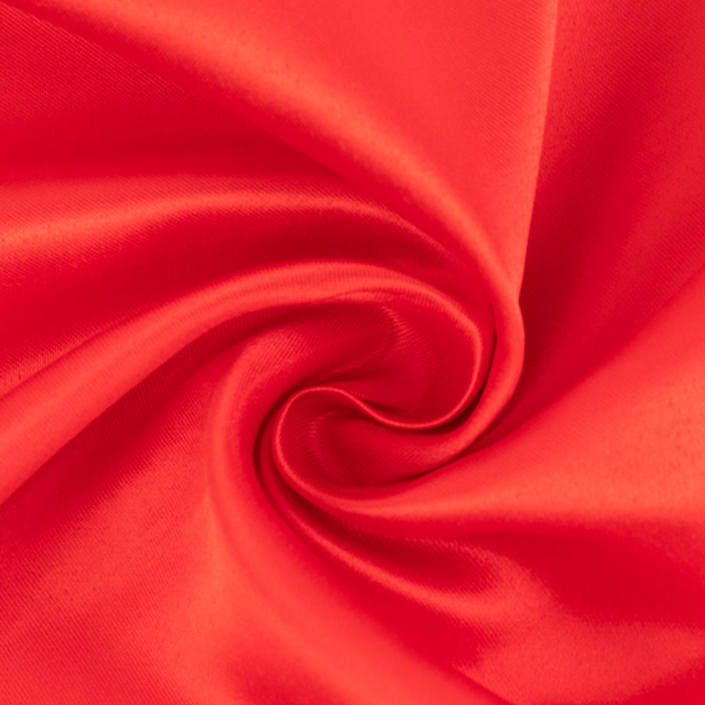 54"x10 Yards Red Lamour Satin Fabric Bolt, Heavy Matte Satin Fabric By The Yard - Bell Racket Store