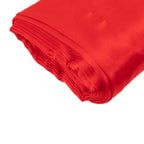 54"x10 Yards Red Lamour Satin Fabric Bolt, Heavy Matte Satin Fabric By The Yard - Bell Racket Store
