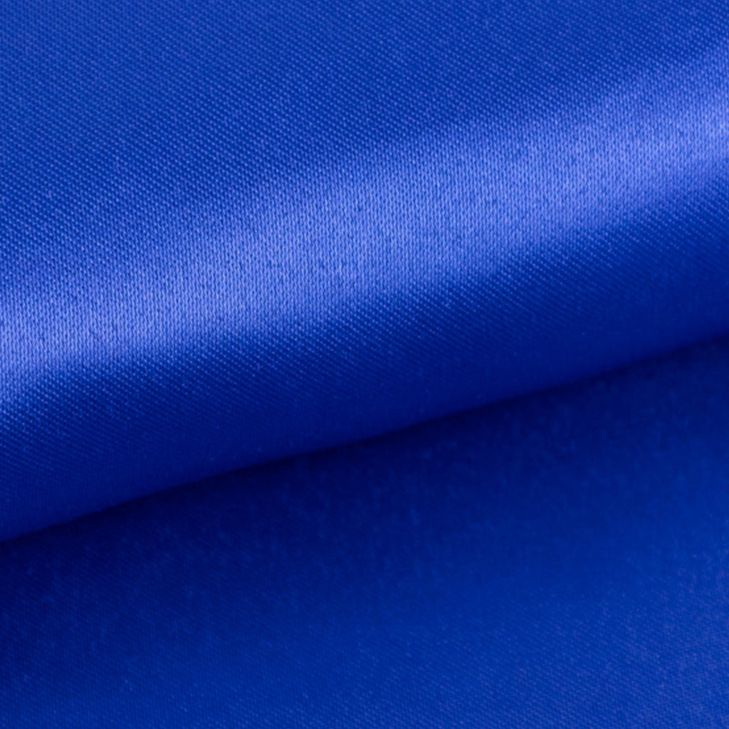 54"x10 Yards Royal Blue Lamour Satin Fabric Bolt, Heavy Matte Satin Fabric By The Yard - Bell Racket Store