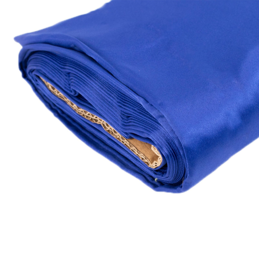 54"x10 Yards Royal Blue Lamour Satin Fabric Bolt, Heavy Matte Satin Fabric By The Yard - Bell Racket Store