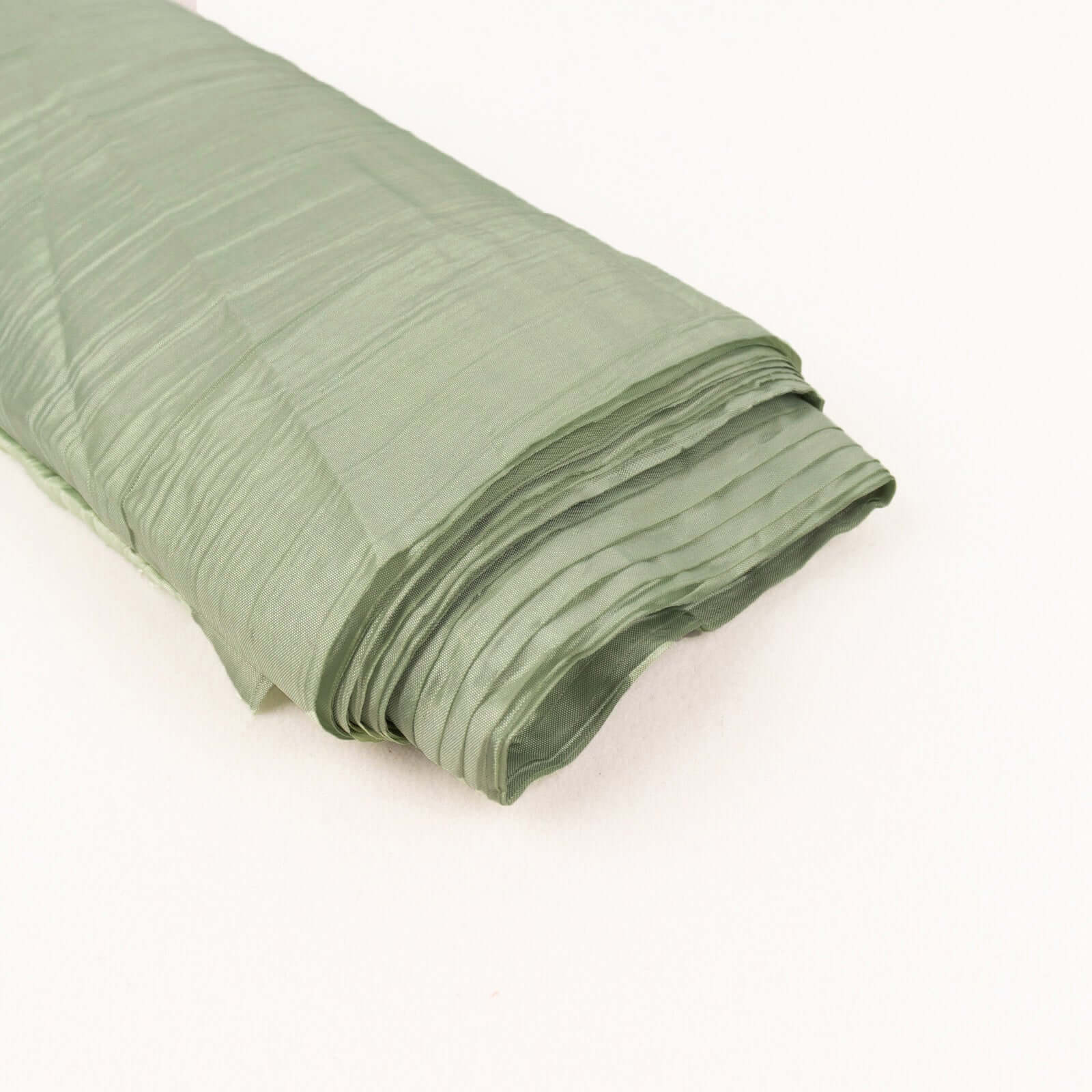 54"x10 Yards Sage Green Accordion Crinkle Taffeta Fabric Bolt - Bell Racket Store