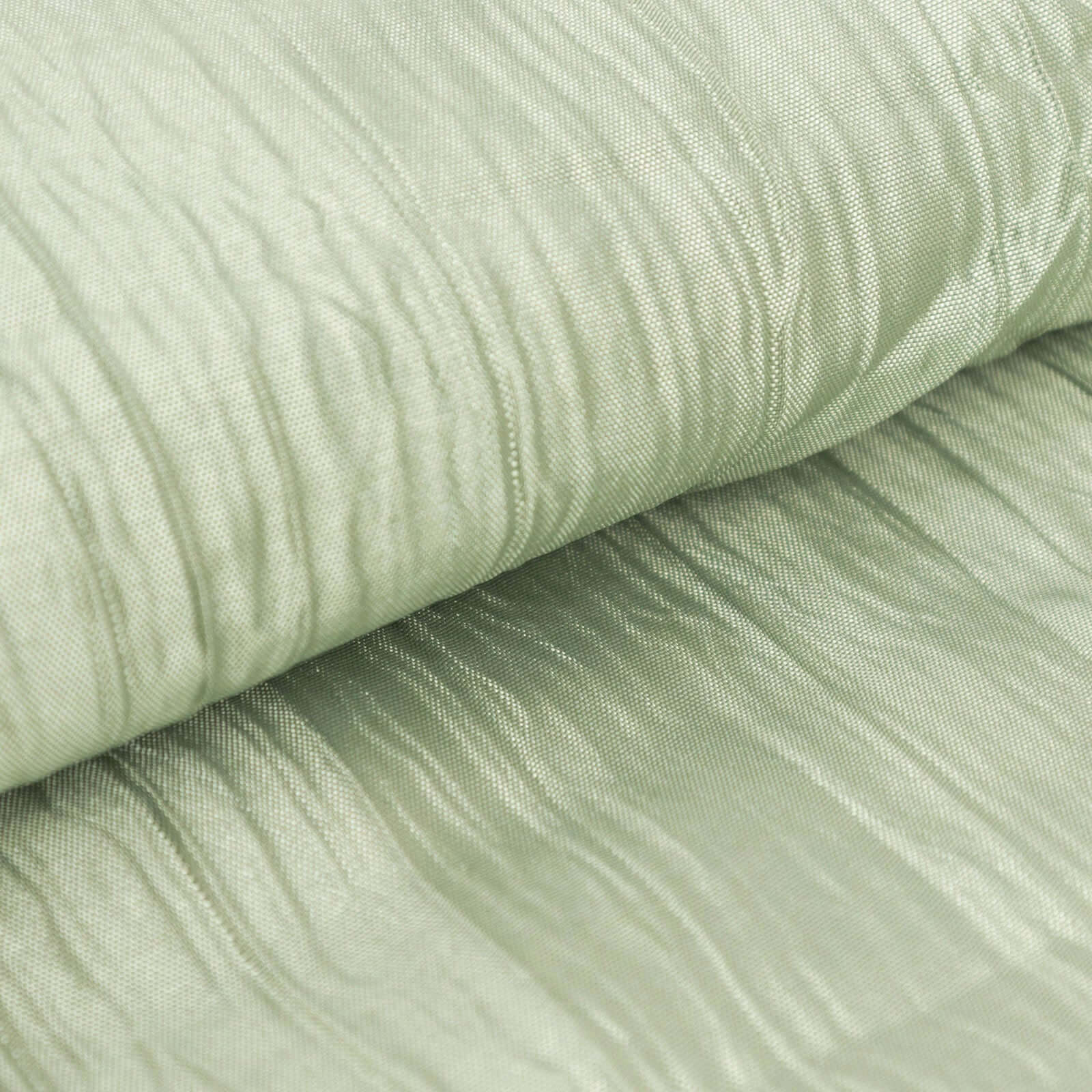 54"x10 Yards Sage Green Accordion Crinkle Taffeta Fabric Bolt - Bell Racket Store
