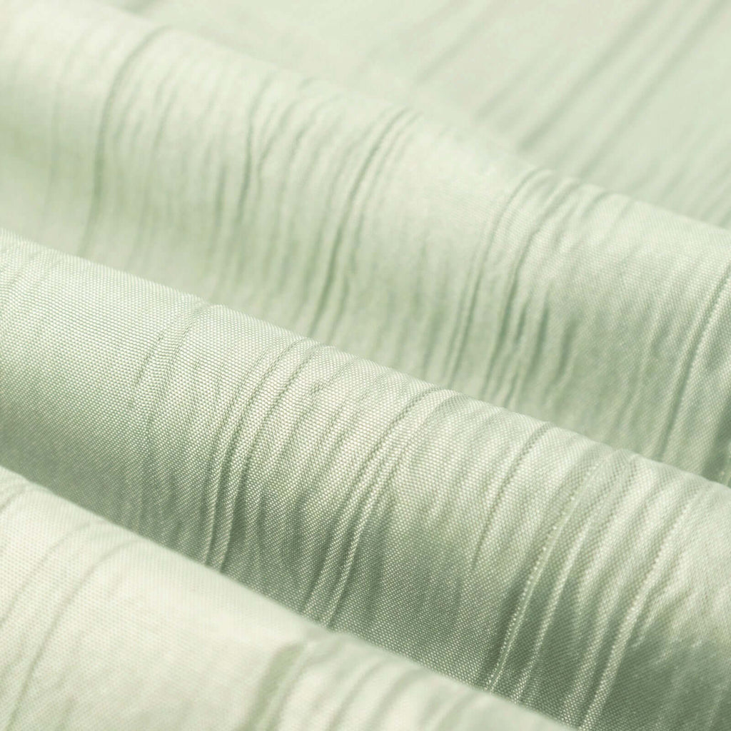 54"x10 Yards Sage Green Accordion Crinkle Taffeta Fabric Bolt - Bell Racket Store