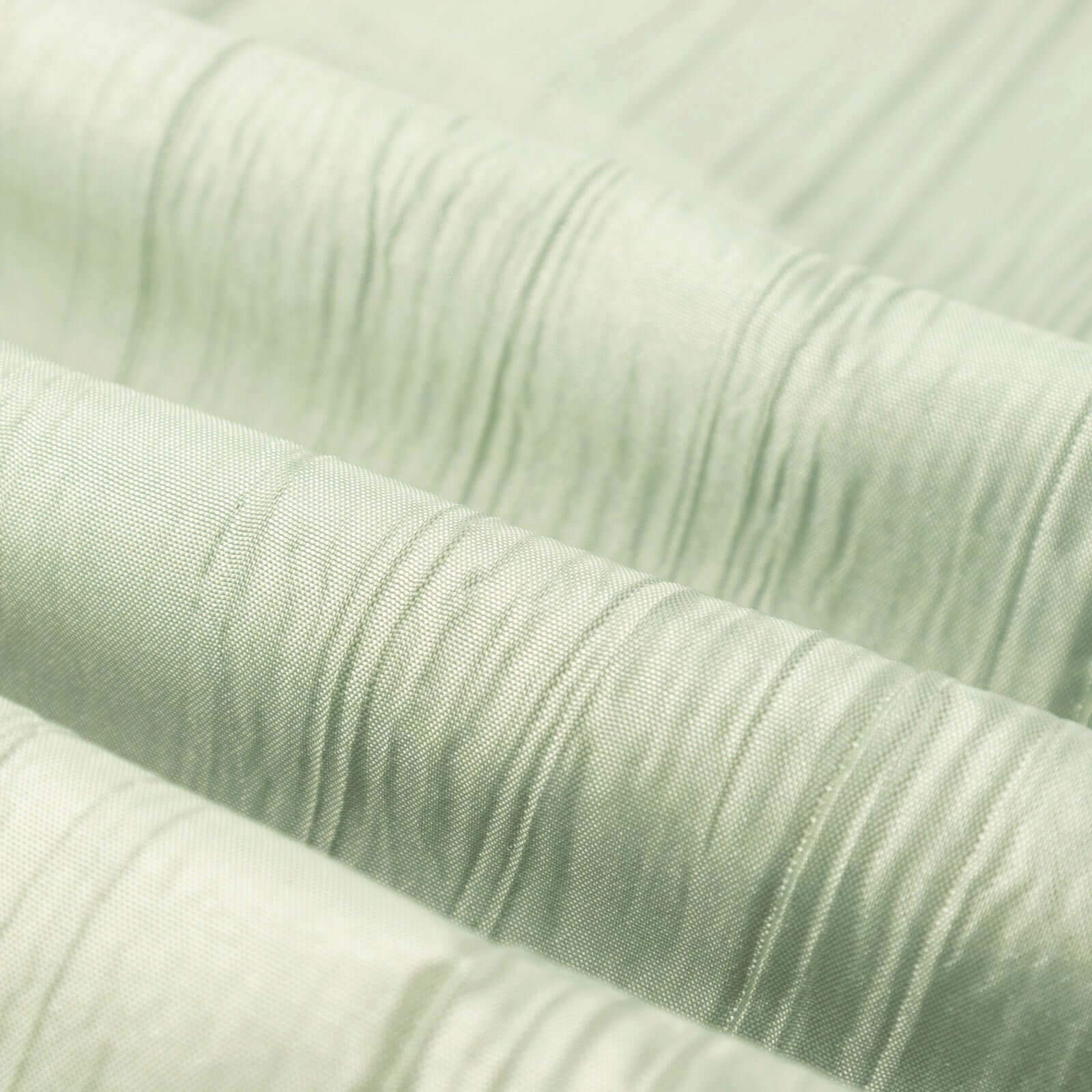 54"x10 Yards Sage Green Accordion Crinkle Taffeta Fabric Bolt - Bell Racket Store