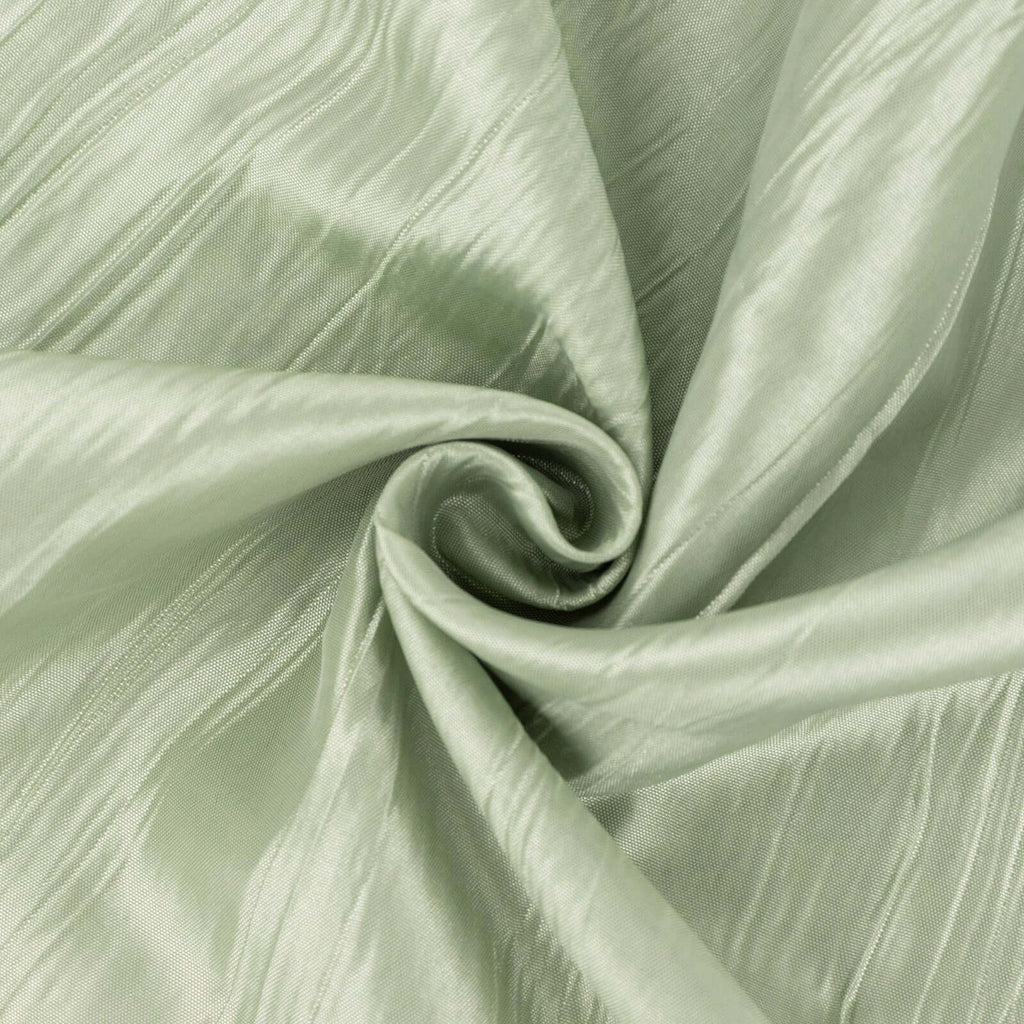 54"x10 Yards Sage Green Accordion Crinkle Taffeta Fabric Bolt - Bell Racket Store