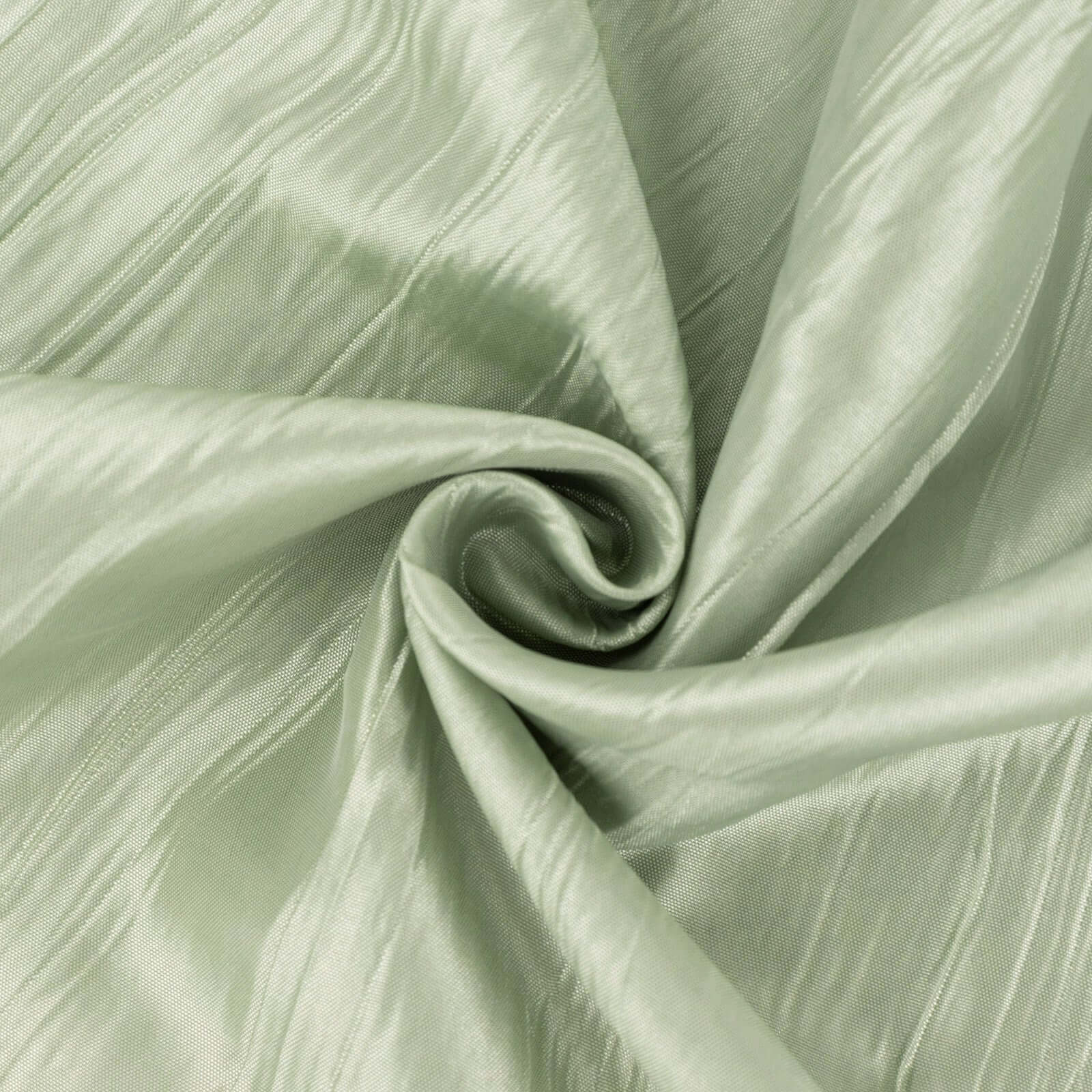 54"x10 Yards Sage Green Accordion Crinkle Taffeta Fabric Bolt - Bell Racket Store