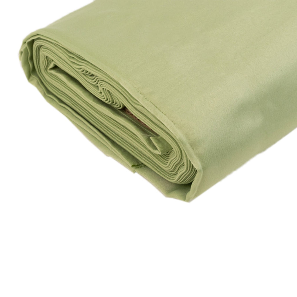 54"x10 Yards Sage Green Lamour Satin Fabric Bolt, Heavy Matte Satin Fabric By The Yard - Bell Racket Store