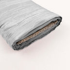 54"x10 Yards Silver Accordion Crinkle Taffeta Fabric Bolt - Bell Racket Store