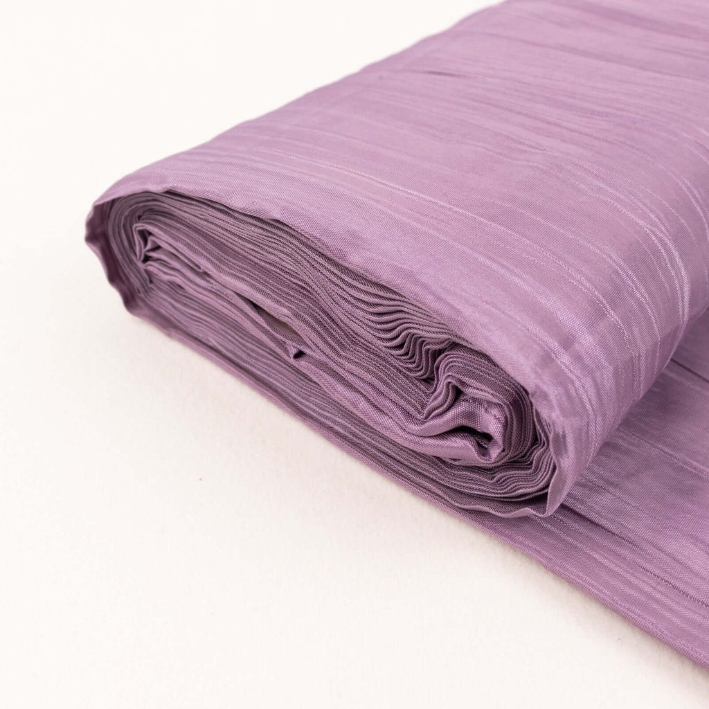 54"x10 Yards Violet Amethyst Accordion Crinkle Taffeta Fabric Bolt - Bell Racket Store