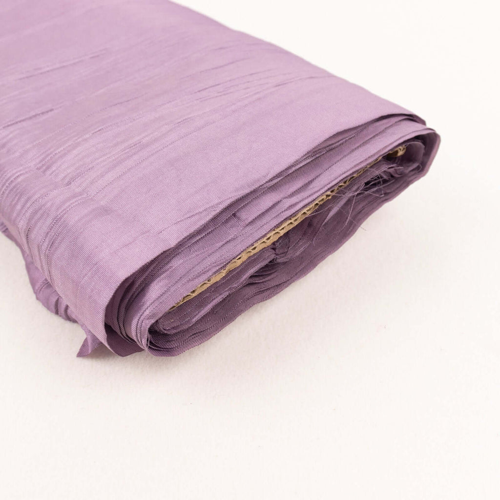 54"x10 Yards Violet Amethyst Accordion Crinkle Taffeta Fabric Bolt - Bell Racket Store