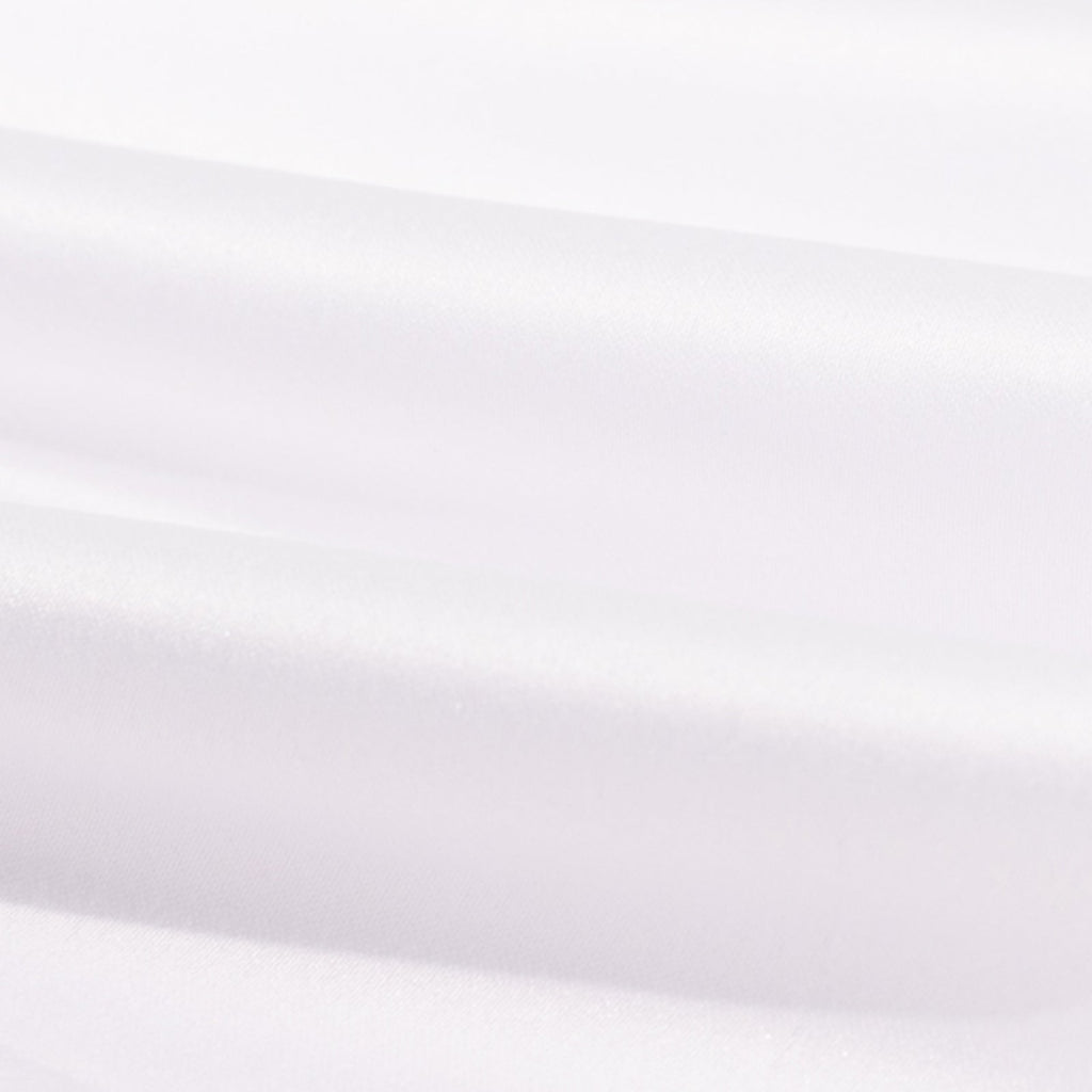 54"x10 Yards White Lamour Satin Fabric Bolt, Heavy Matte Satin Fabric By The Yard - Bell Racket Store