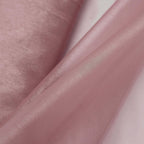 54"x10yd Dusty Rose Solid Sheer Chiffon Fabric Bolt, DIY Voile Drapery Fabric - Bell Racket Store