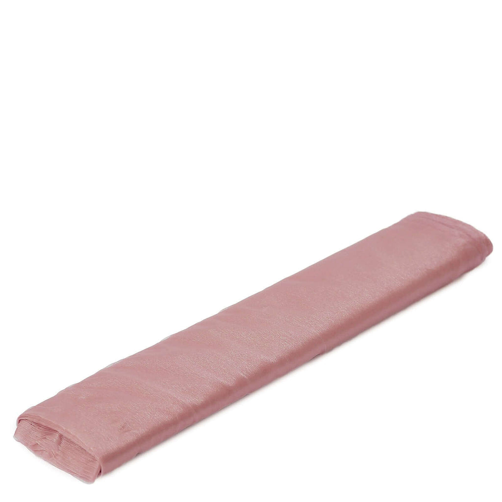 54"x10yd Dusty Rose Solid Sheer Chiffon Fabric Bolt, DIY Voile Drapery Fabric - Bell Racket Store