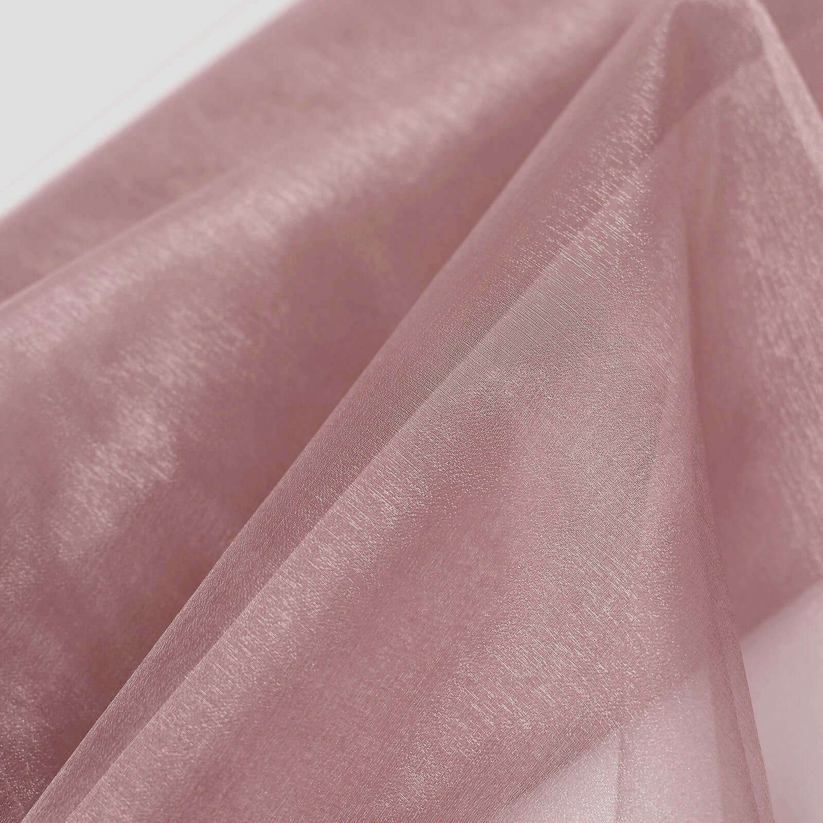 54"x10yd Dusty Rose Solid Sheer Chiffon Fabric Bolt, DIY Voile Drapery Fabric - Bell Racket Store
