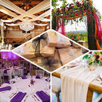 54"x10yd Dusty Sage Green Solid Sheer Chiffon Fabric Bolt, DIY Voile Drapery Fabric - Bell Racket Store