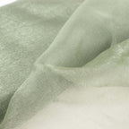 54"x10yd Dusty Sage Green Solid Sheer Chiffon Fabric Bolt, DIY Voile Drapery Fabric - Bell Racket Store