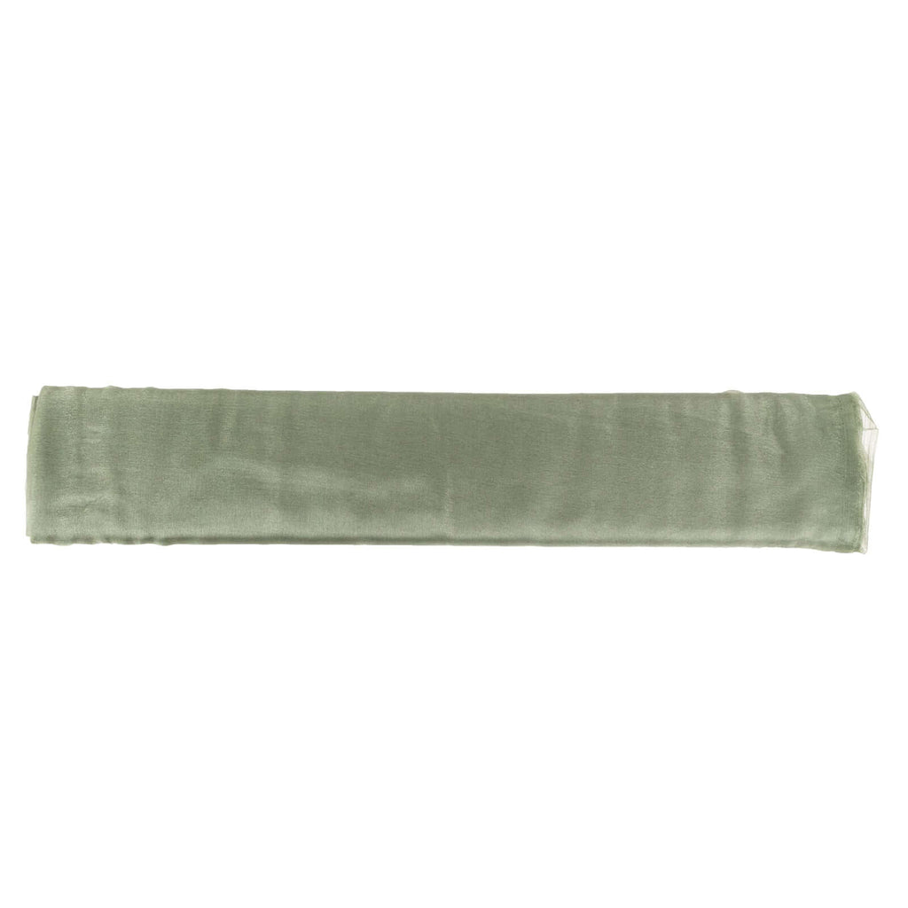54"x10yd Dusty Sage Green Solid Sheer Chiffon Fabric Bolt, DIY Voile Drapery Fabric - Bell Racket Store