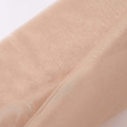 54"x10yd Nude Solid Sheer Chiffon Fabric Bolt, DIY Voile Drapery Fabric - Bell Racket Store