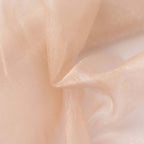 54"x10yd Nude Solid Sheer Chiffon Fabric Bolt, DIY Voile Drapery Fabric - Bell Racket Store