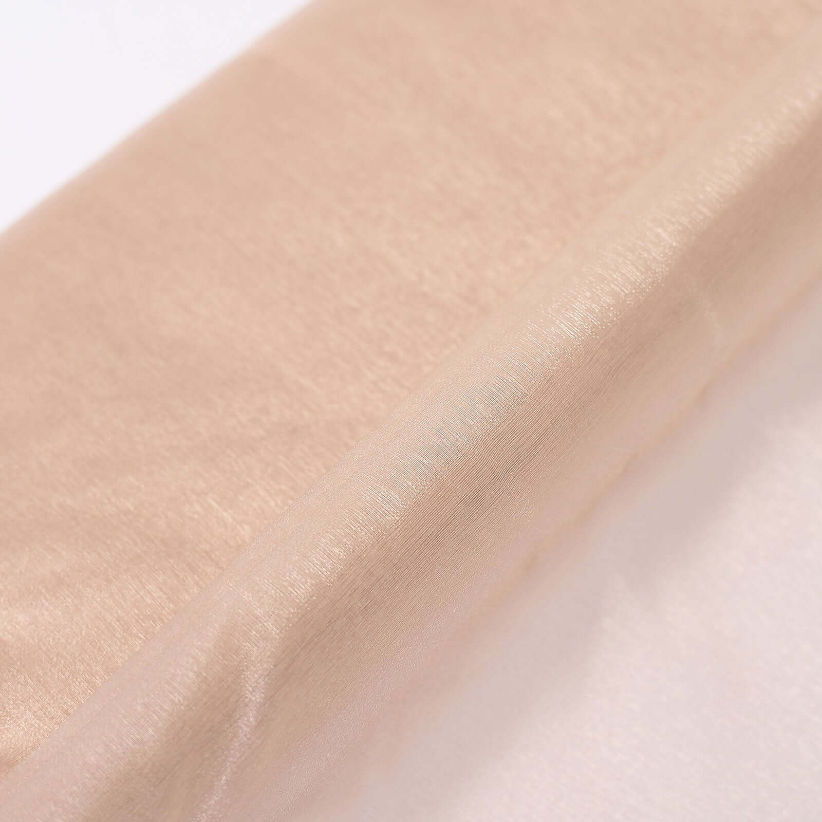 54"x10yd Nude Solid Sheer Chiffon Fabric Bolt, DIY Voile Drapery Fabric - Bell Racket Store