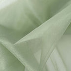54"x10yd | Sage Green Solid Sheer Chiffon Fabric Bolt, DIY Voile Drapery Fabric - Bell Racket Store