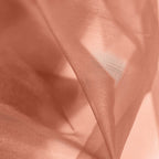 54"x10yd Terracotta (Rust) Solid Sheer Chiffon Fabric Bolt, DIY Voile Drapery Fabric - Bell Racket Store