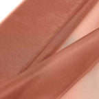54"x10yd Terracotta (Rust) Solid Sheer Chiffon Fabric Bolt, DIY Voile Drapery Fabric - Bell Racket Store