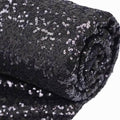 54"x4 Yards Black Sequin Fabric Bolt, Sparkly DIY Craft Fabric Roll